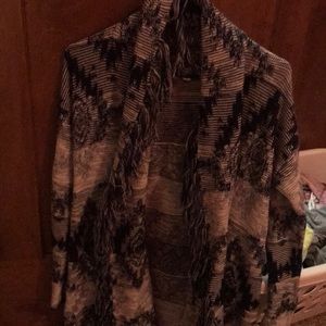 American Eagle Blue and White Cardigan